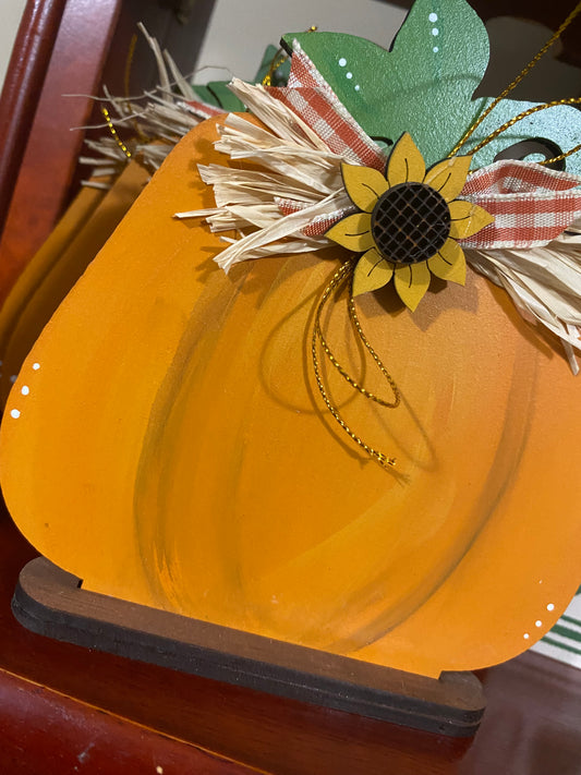 Close up Sunflower Pumpkin decor