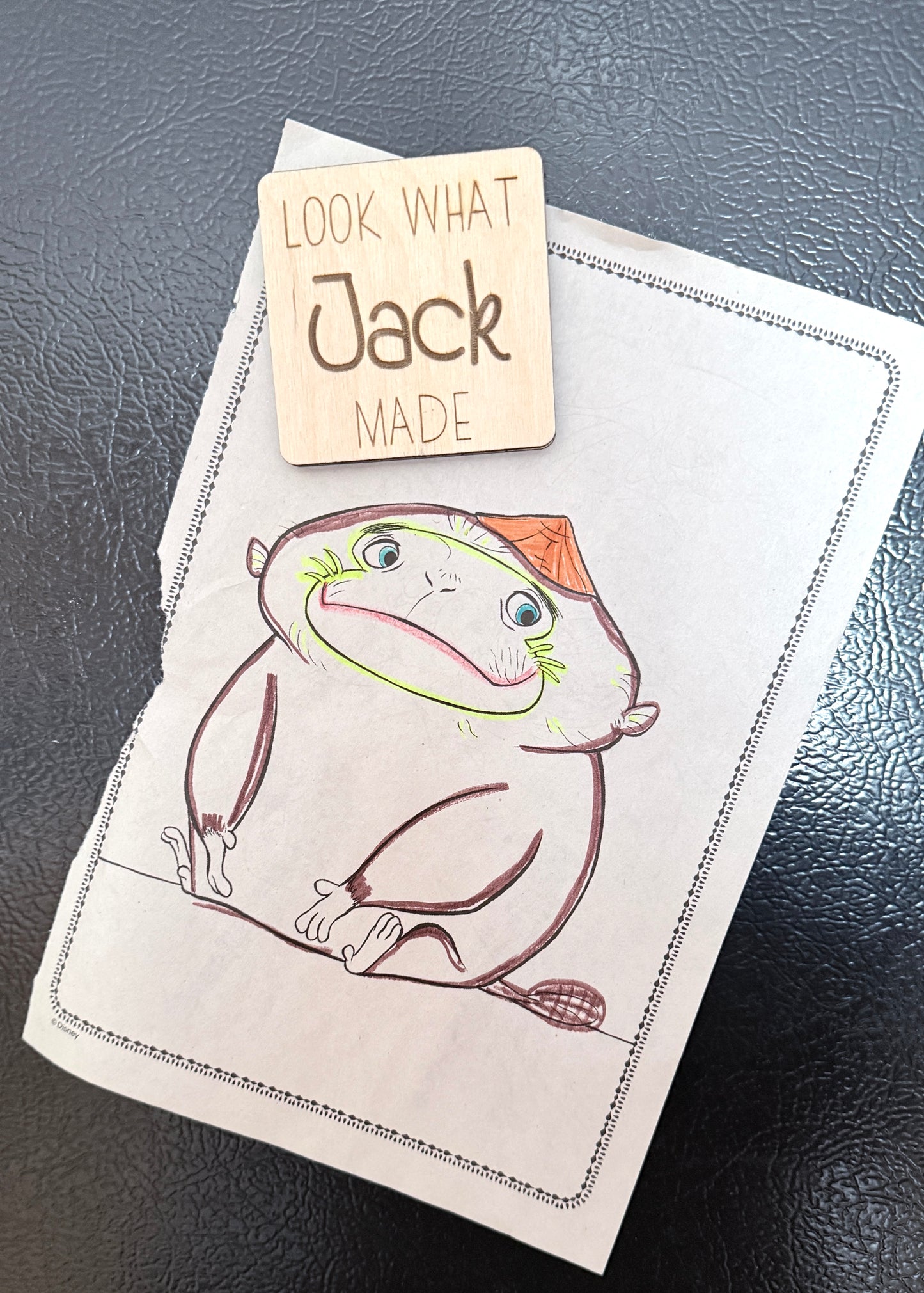 Personalized refrigerator magnets, Look what (child’s name) made, personalized gift