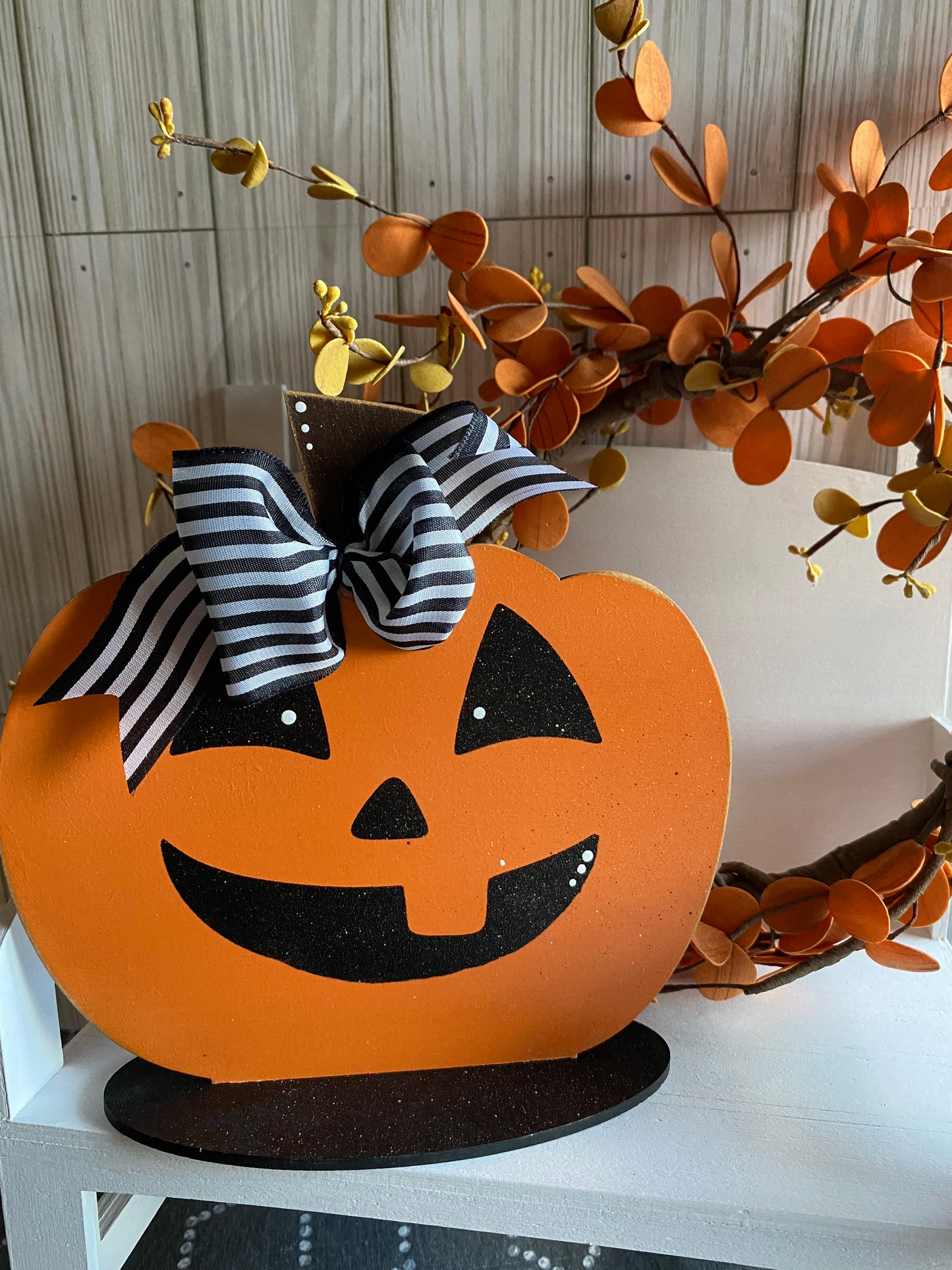 Large Whimsy Jack-O-Lantern Decor