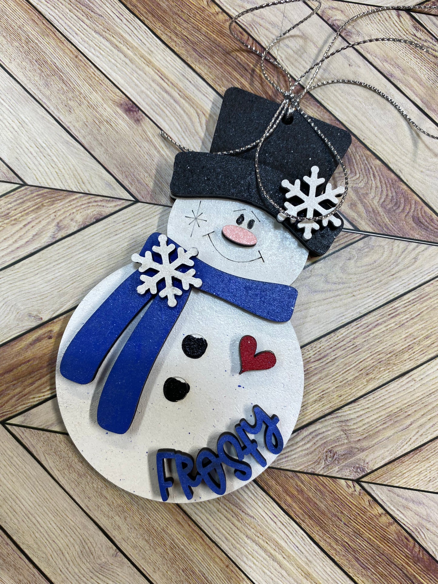 Snowman ornament, Christmas Tree Ornament, Holiday Gift, Festive decor