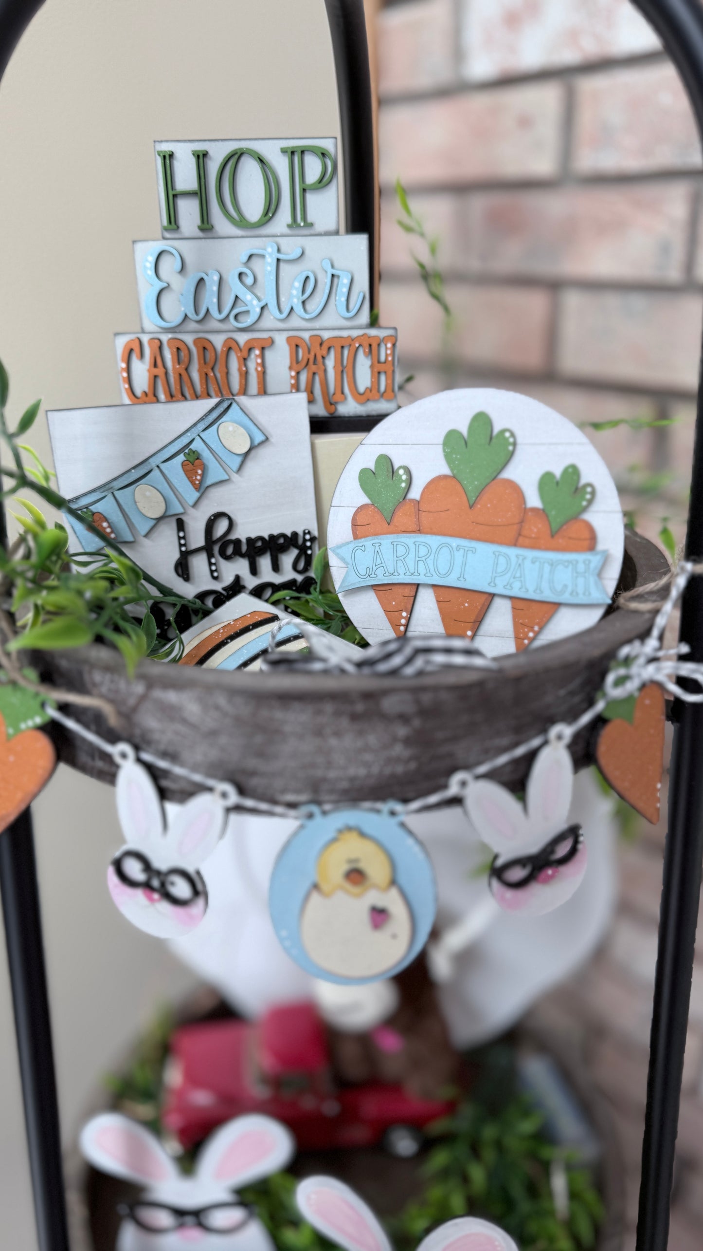 Easter Tier Tray Home Decor