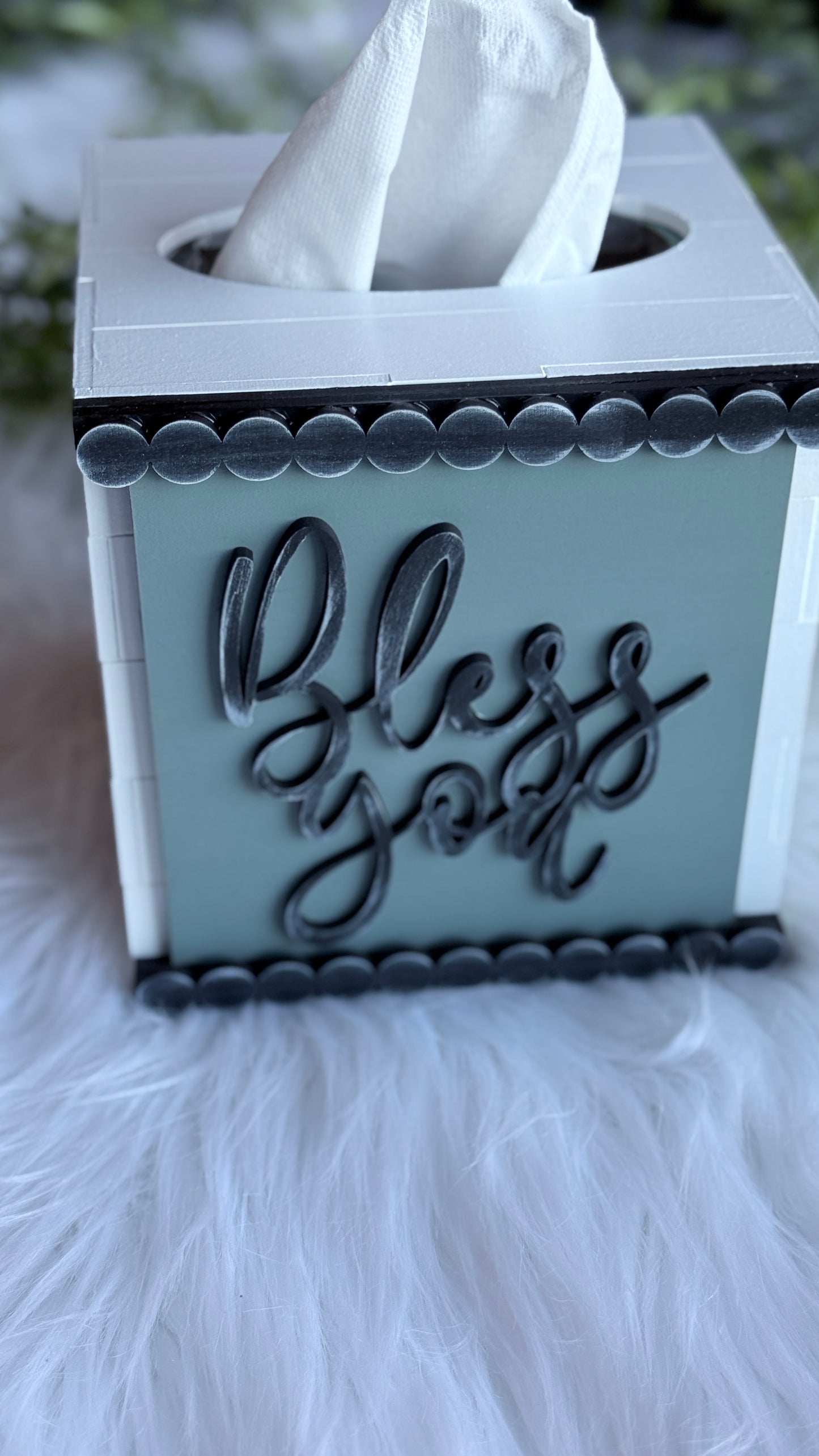 Bless You Tissue Box Cover – Interchangeable Tissue Box Cover
