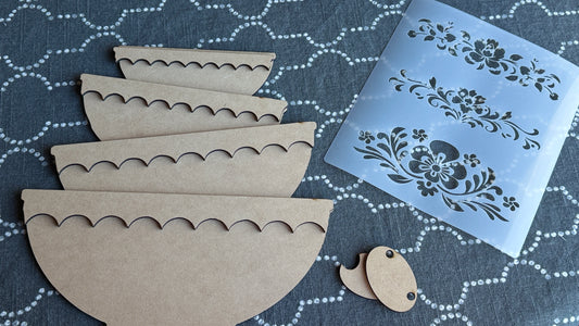 Pyrex Style SVG Digital File | Floral patterns included