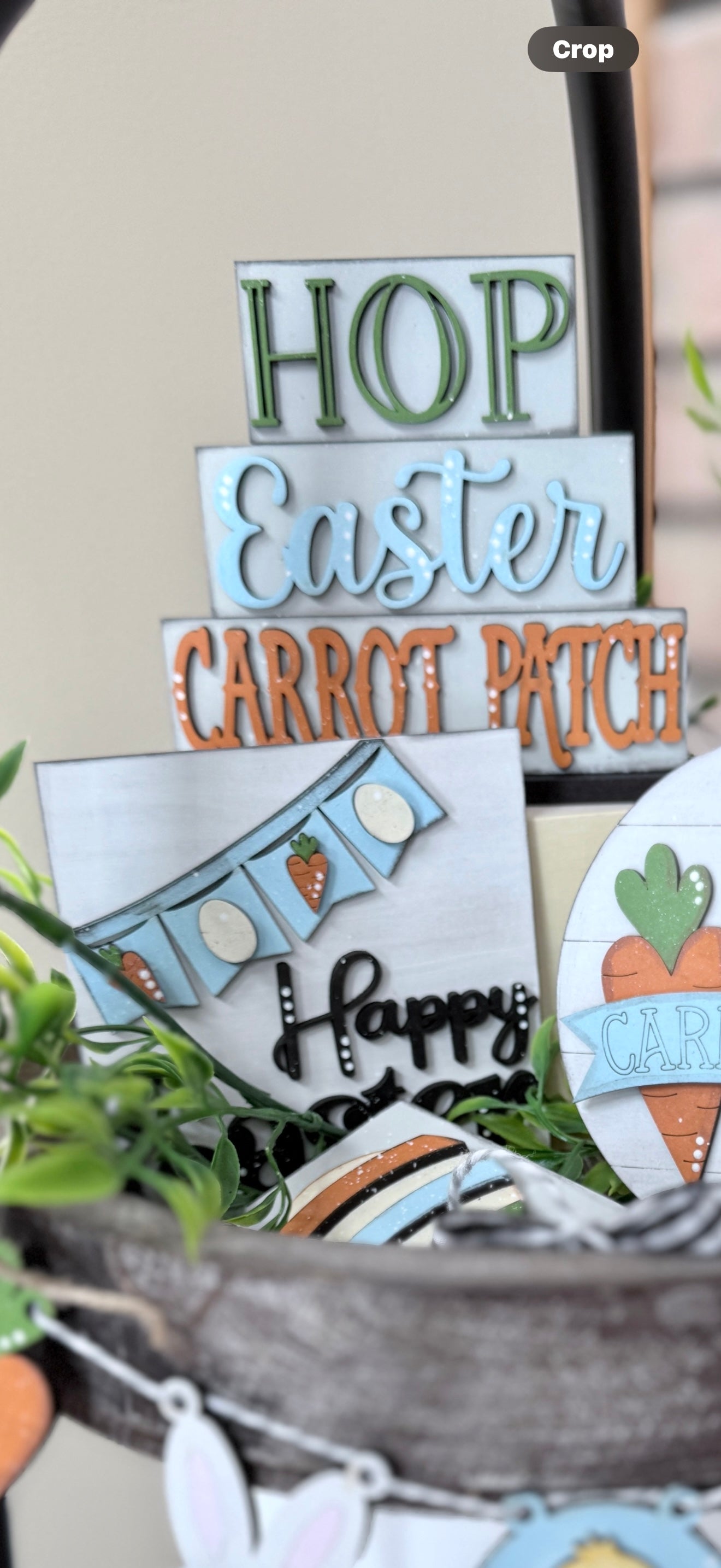 Easter Tier Tray Home Decor