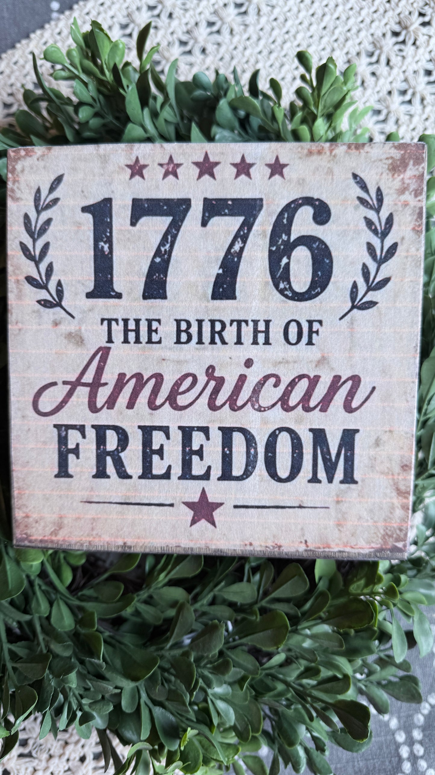 Patriotic print signs | Betsy Ross | Nostalgic Americana Kids | 1776 - 2026 | God Bless America | 6” Wood Signs
