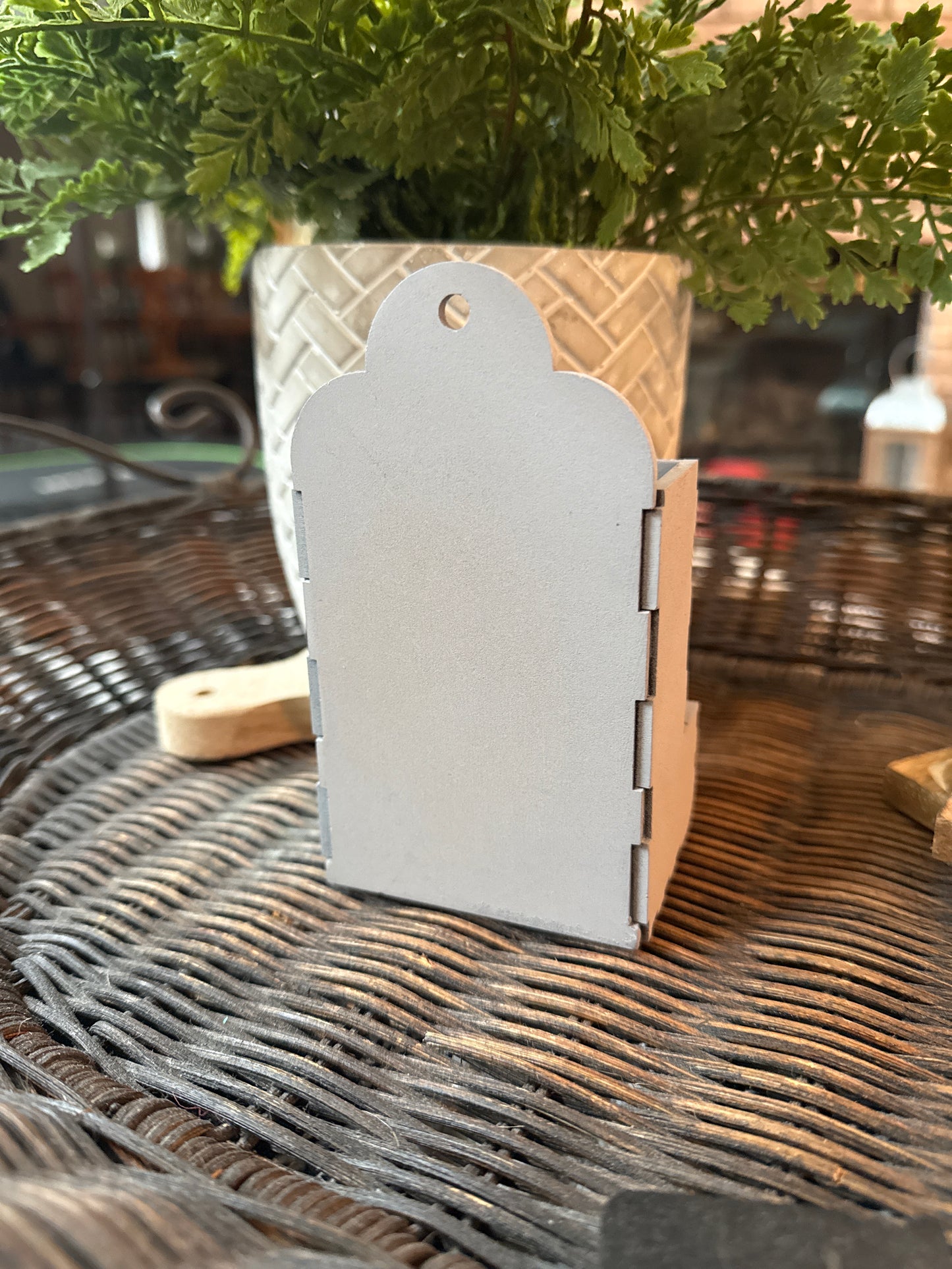 Farmhouse decor, Stick Match Holder, sunflower design,