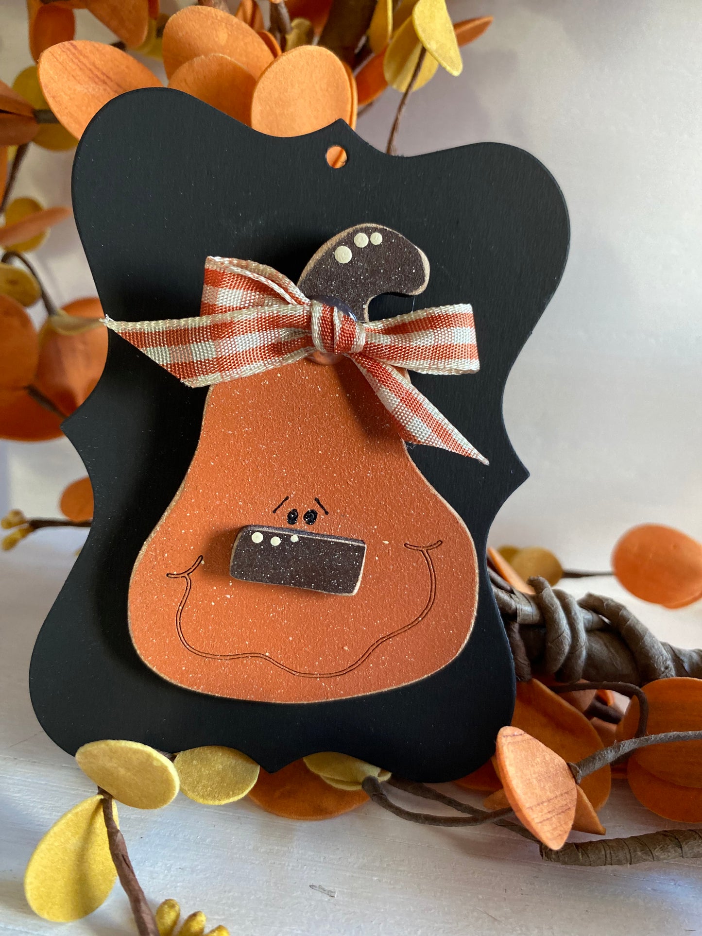 Orange Gourd, Pin/Tack, Ladies Brioche, Fall Fashion Decor, Seasonal Style, Fashion Accessory