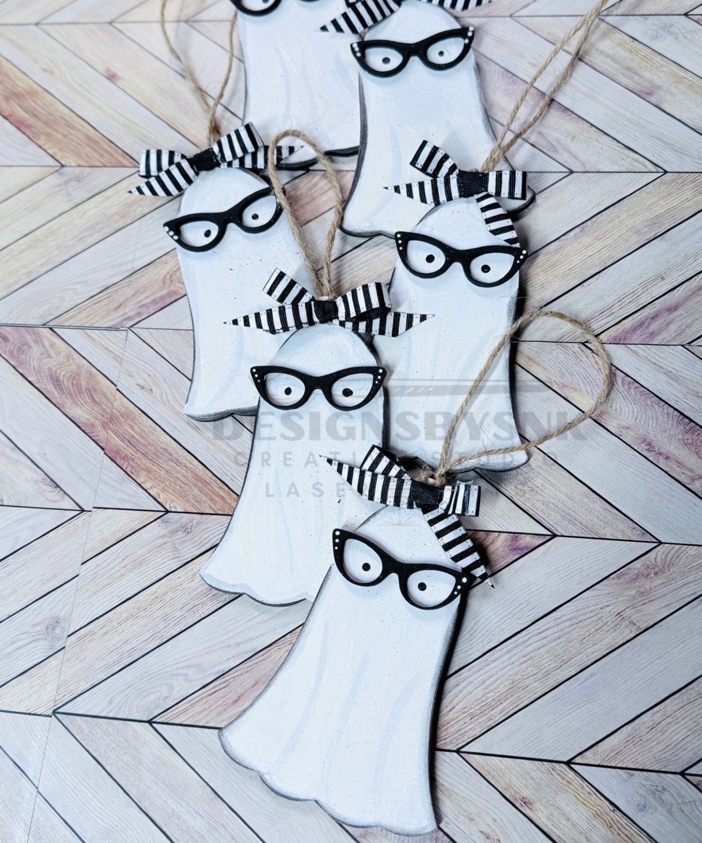 Ghost Tree Ornament | Year Round Holiday Themed Ornament | Halloween Ornament