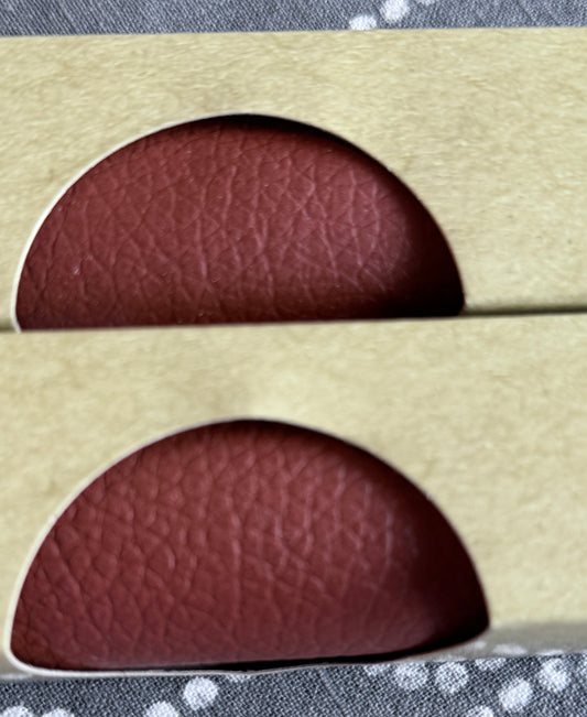 Close up brown faux leather texture