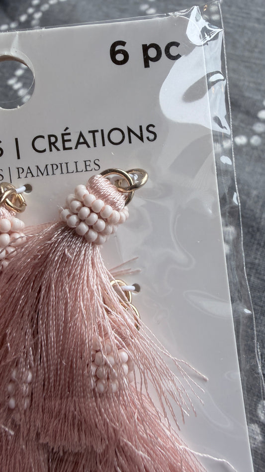 Bead Landing blush beaded tassels craft supply packaging