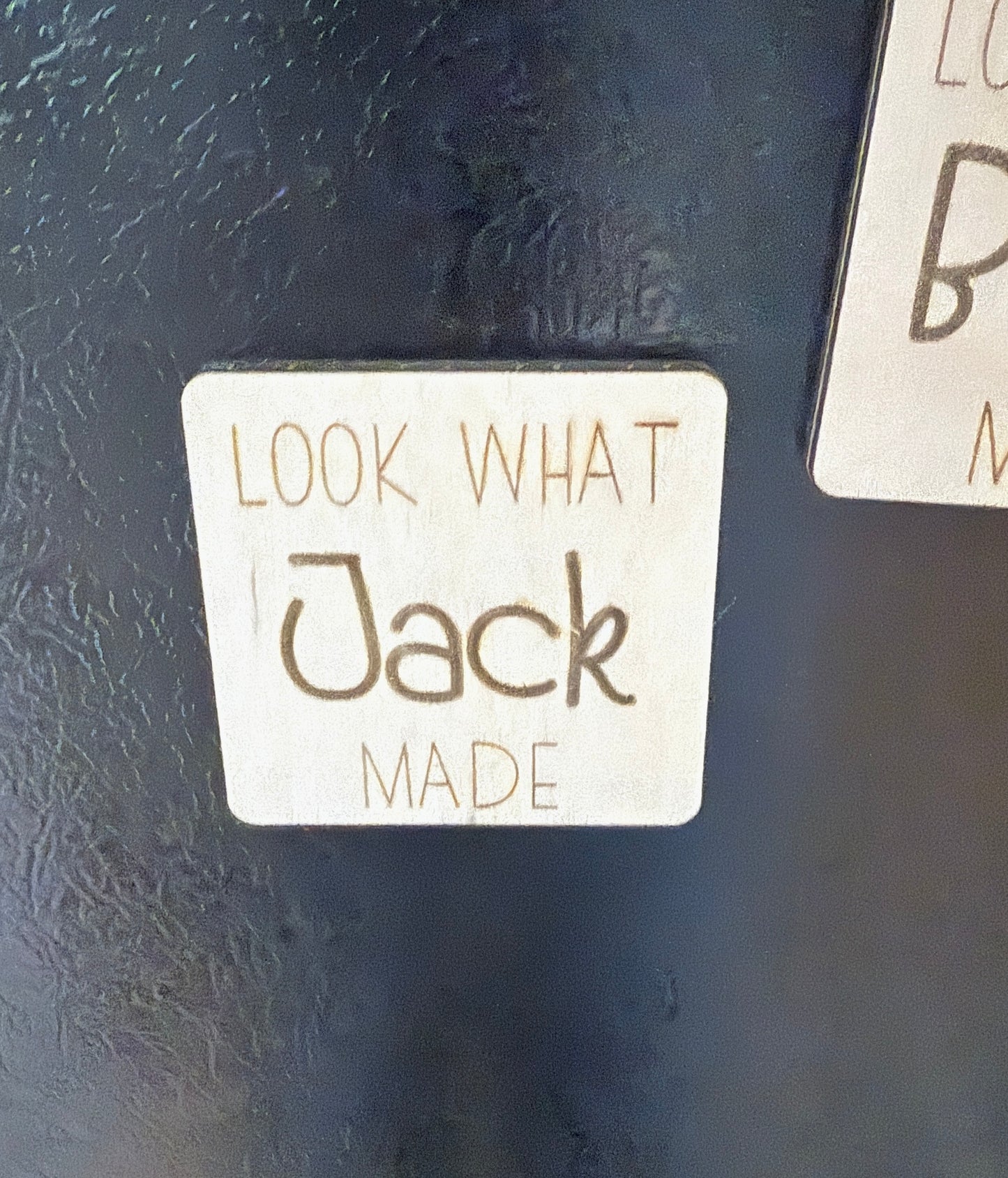 Personalized refrigerator magnets, Look what (child’s name) made, personalized gift