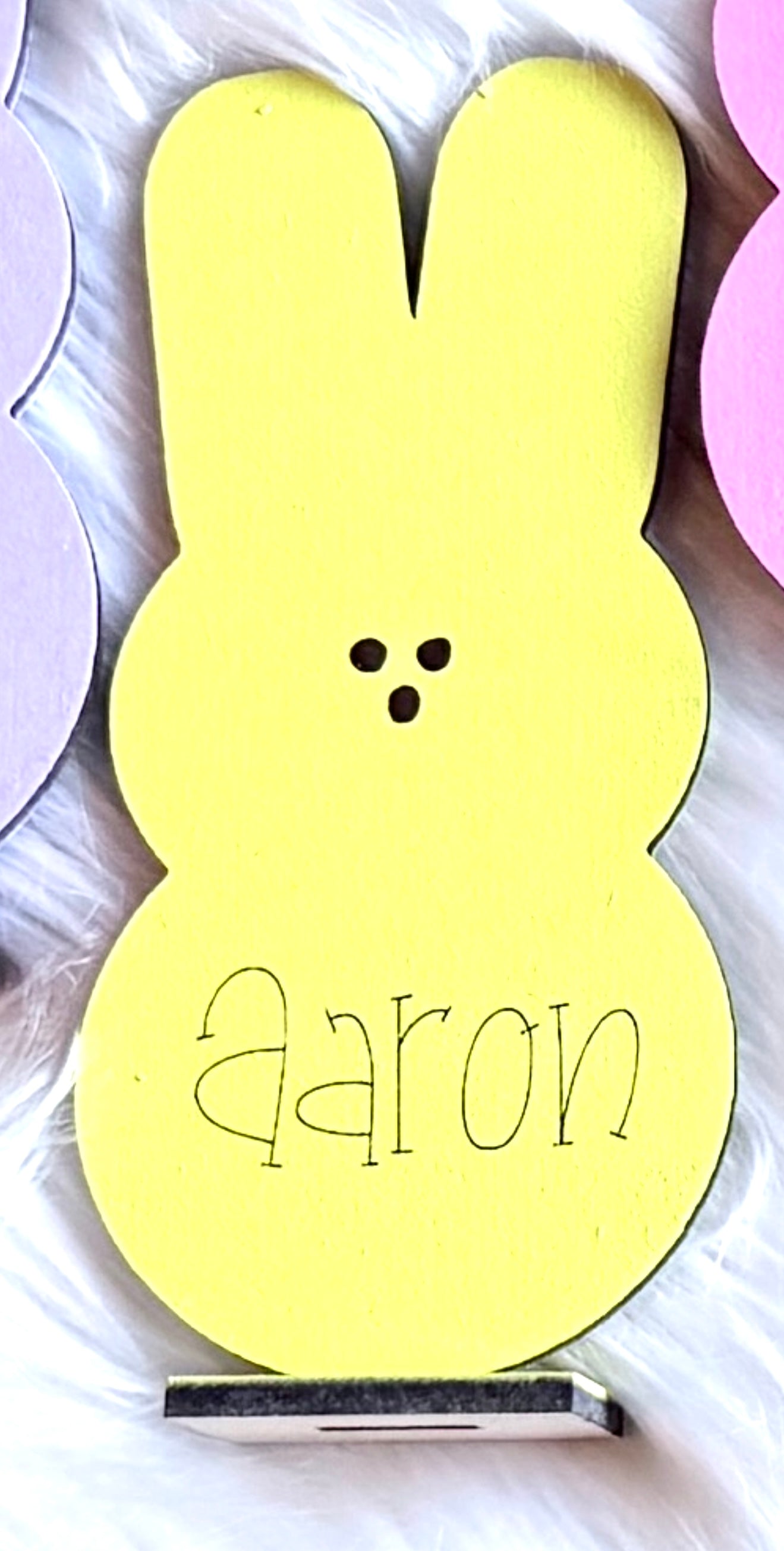 Personalized Easter Mallow Bunny, Puffy Bunny, Cheeps, Buddies, Squishy Bunny