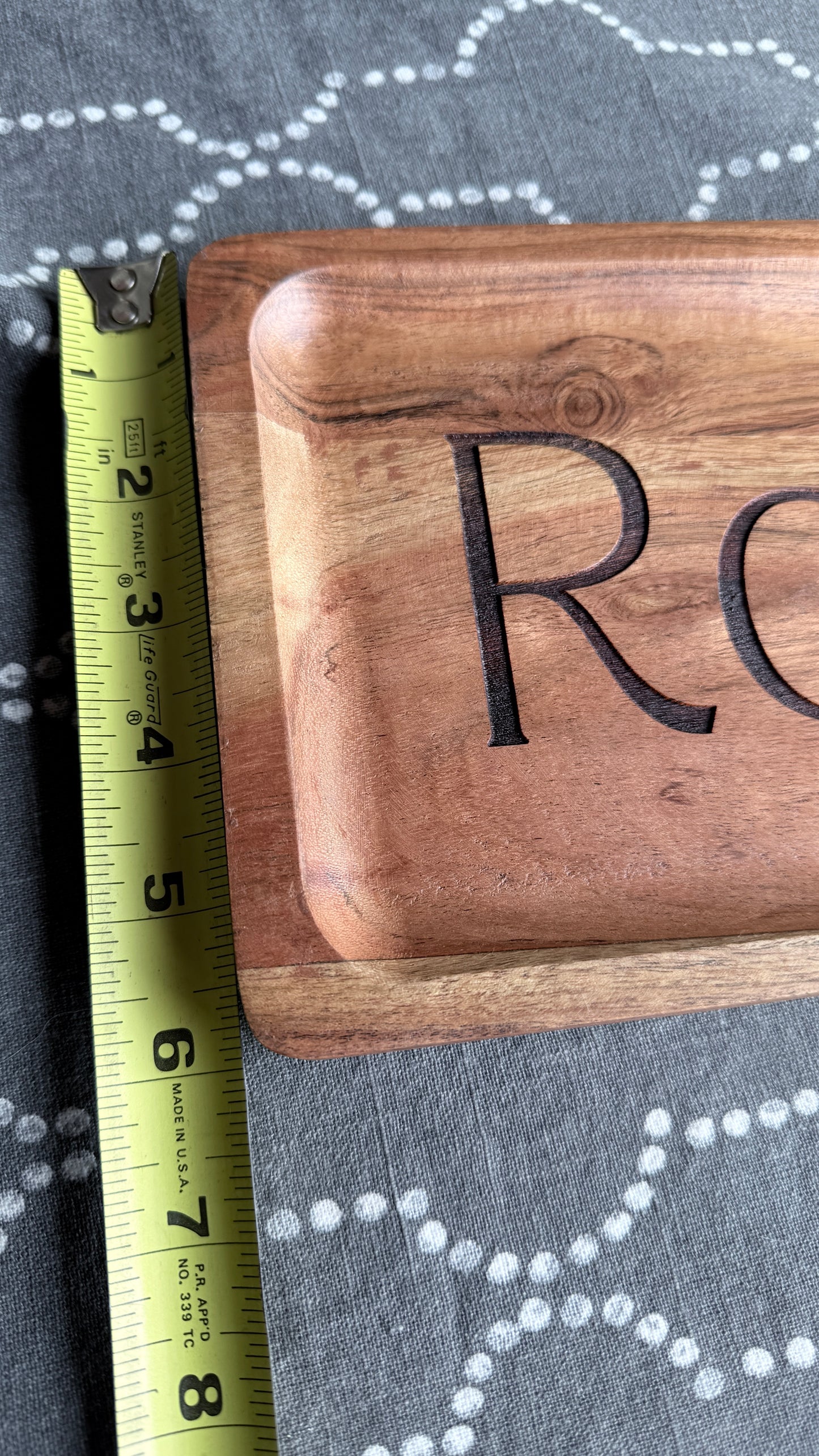 Tray measurement height 6”