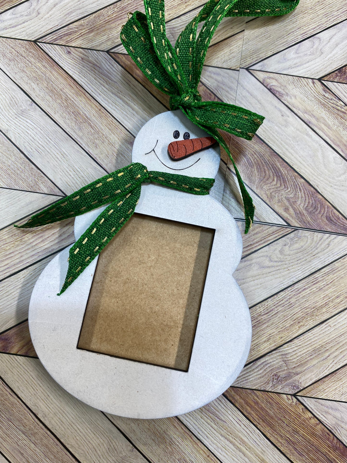 School Picture Snowman Ornament, Christmas Tree Ornament, Holiday Gift, Festive Decor