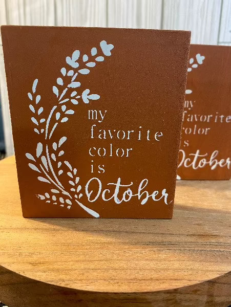 My favorite color/October - Designs by SNK
