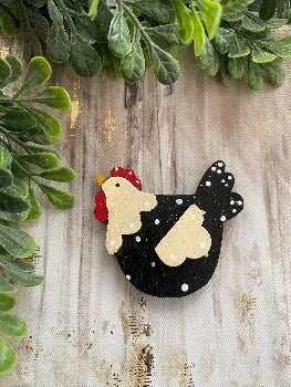 Rooster & Chicken Magnet Set - Designs by SNK
