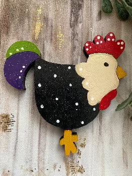Rooster & Chicken Magnet Set - Designs by SNK