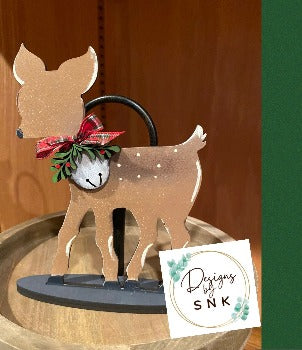 Mini Reindeer Tier Tray decor - Designs by SNK