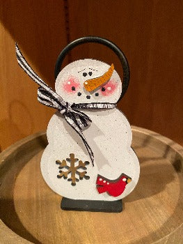 Snowman set mini tier tray decor - Designs by SNK