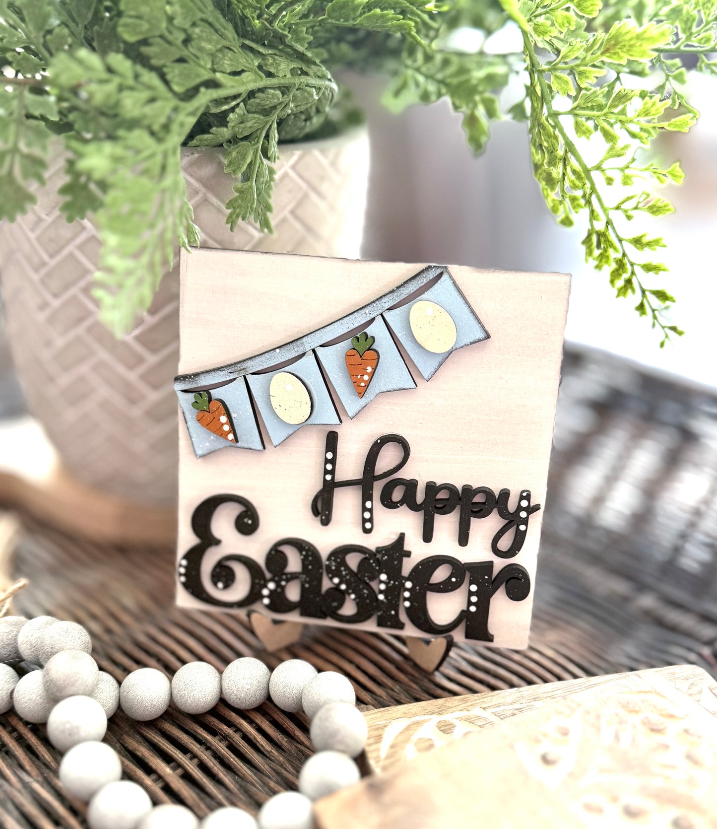 Easter Tier Tray Home Decor