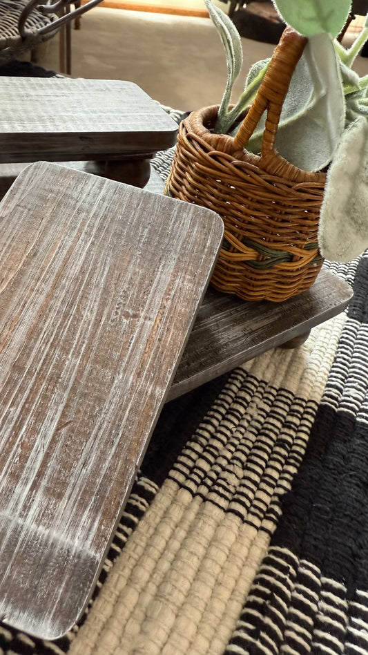 Rectangle Wood Trivet & Display Stand – A Stylish & Functional Accent for Your Home