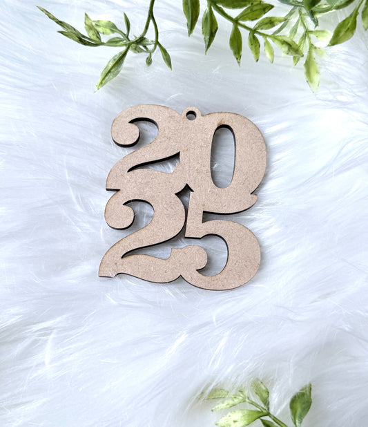 2025 Tags Graduation Décor 10 Pack Natural (DIY)