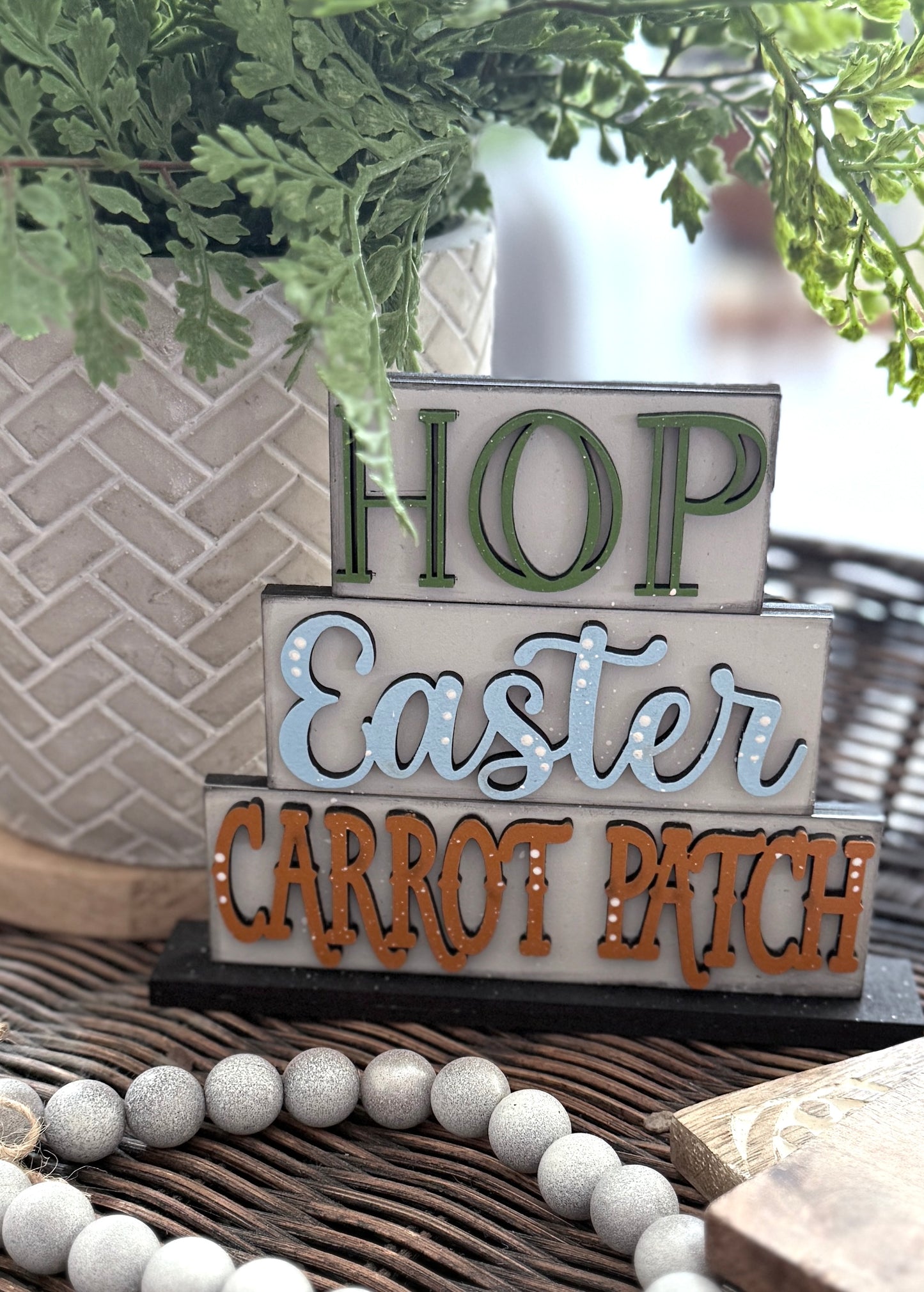 Easter Tier Tray Home Decor