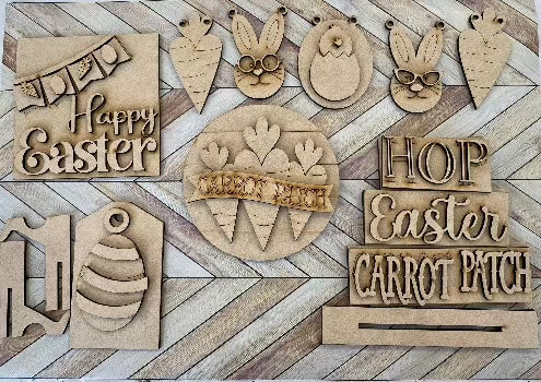 Easter DIY | Blank Wood Kit | Unfinished - Designs by SNK
