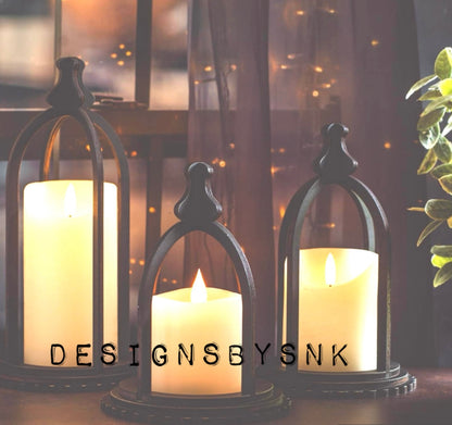 Decorative Cloche candle holders | in use| DesignsBySNK 