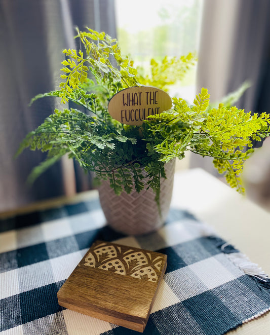 Plant Stakes | Plant Picks | Funny Plant Messages | Wood Plant Picks | Plant Lover Humor