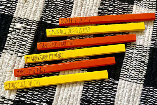 Construction Pencils | Funny Pencils | Custom Marketing Pencils - Designs by SNK