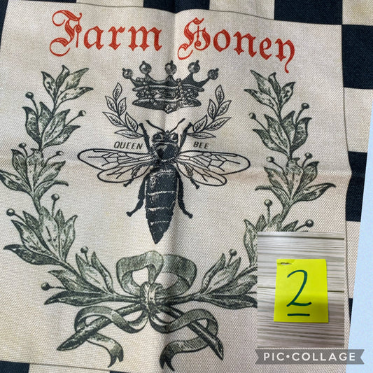 #2 - Farm Honey Primitive pillow cover - Designs by SNK