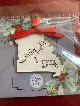 Missouri Bluebird Ornament - Designs by SNK