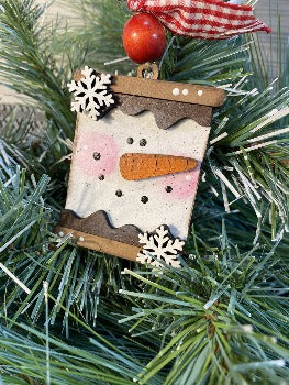 Smore's Snowman Ornament - Designs by SNK