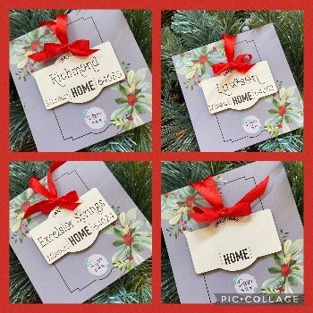 Personalized City | State| Zip Ornament - Designs by SNK