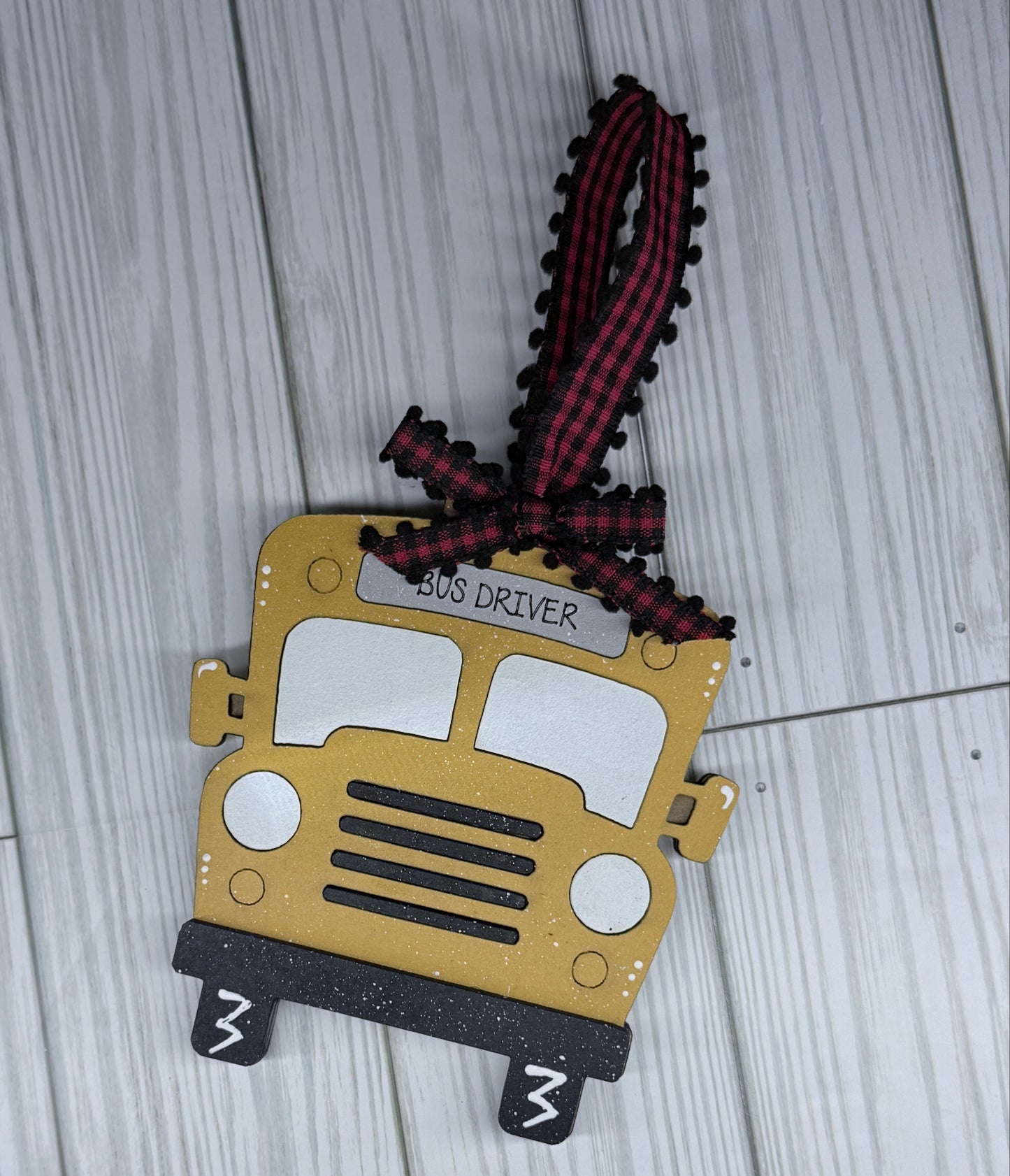 School bus ornament full