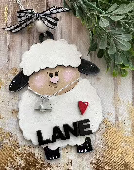 Easter Lamb | Basket Tag | Finished - Designs by SNK