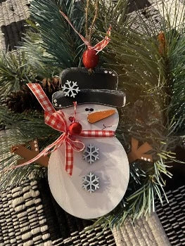 Snowman Christmas Tree Ornament - Designs by SNK