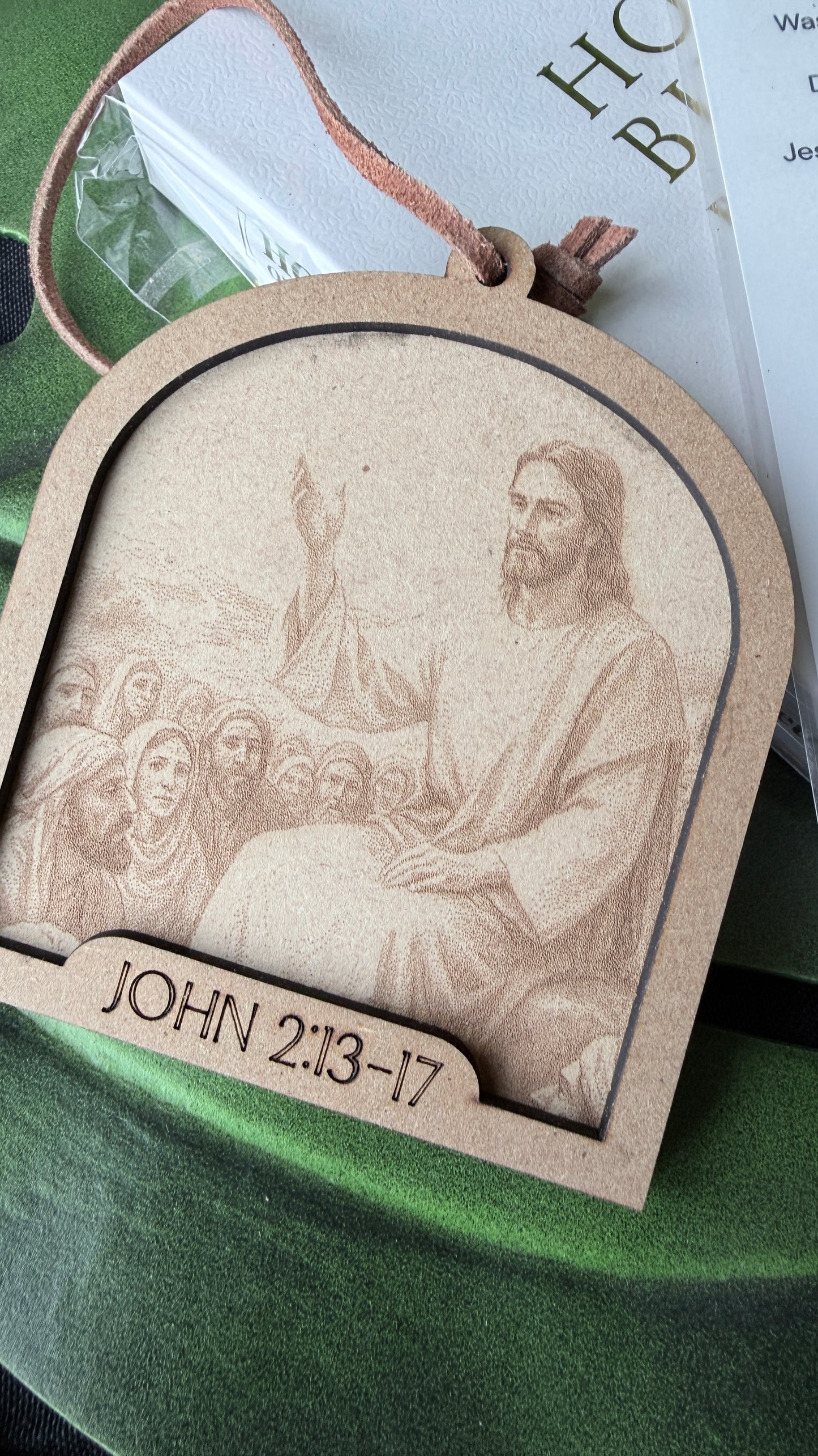 Walk with Jesus Ornament Set | Includes Bible , Bookmark, 12 Engraved Ornaments
