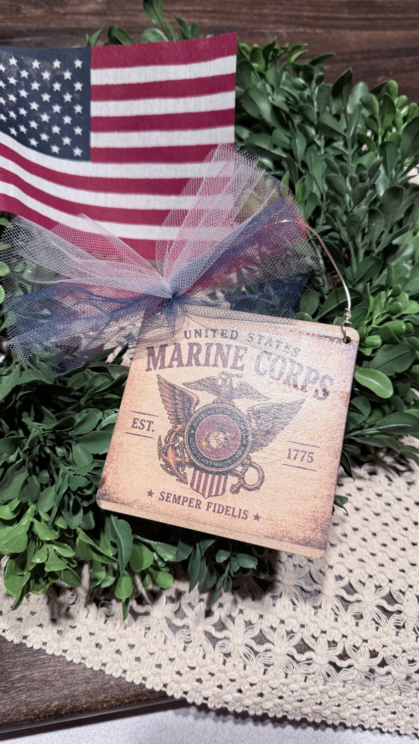 Military Branch Ornaments.