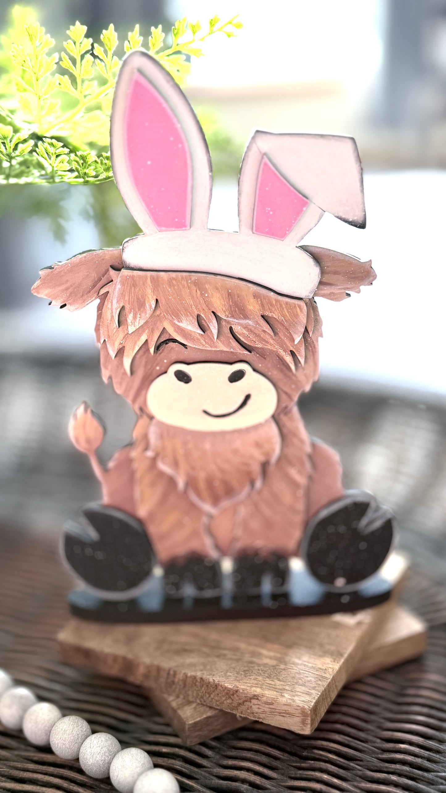 Spring Highland Cow