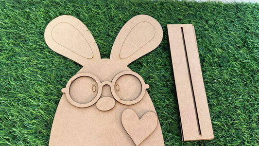 DIY Kit | Large Nerdy Bunnies | Shelf Sitters | Easter Craft | Love Bunnies