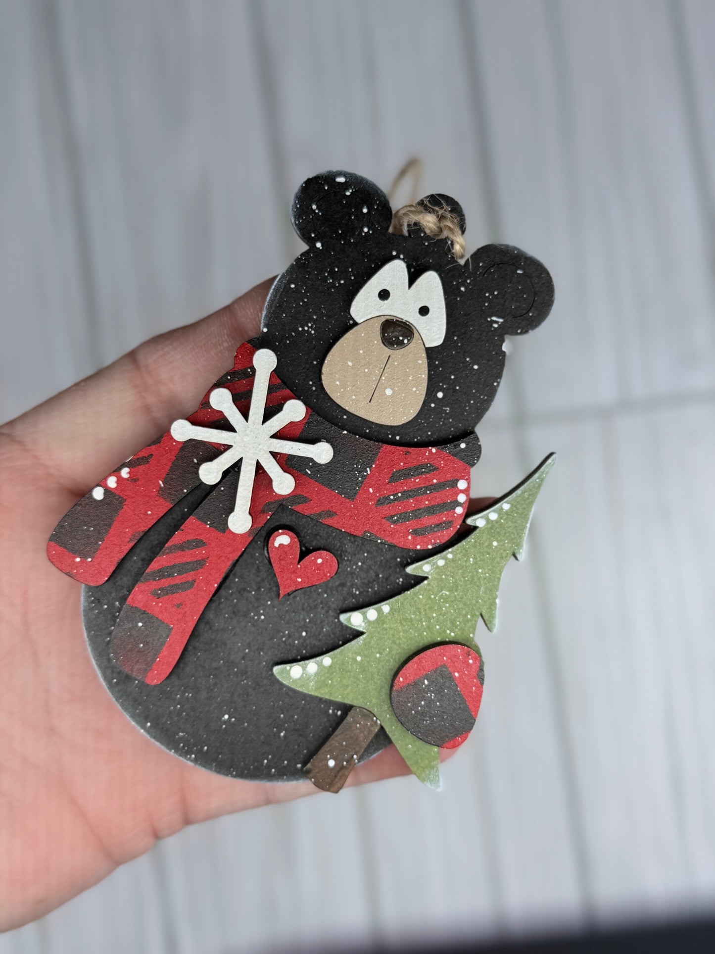 Black Bear Tree Ornament