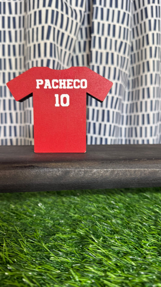 KC Chiefs | Decor | #10 Pacheco | Jersey Shelf Sitter