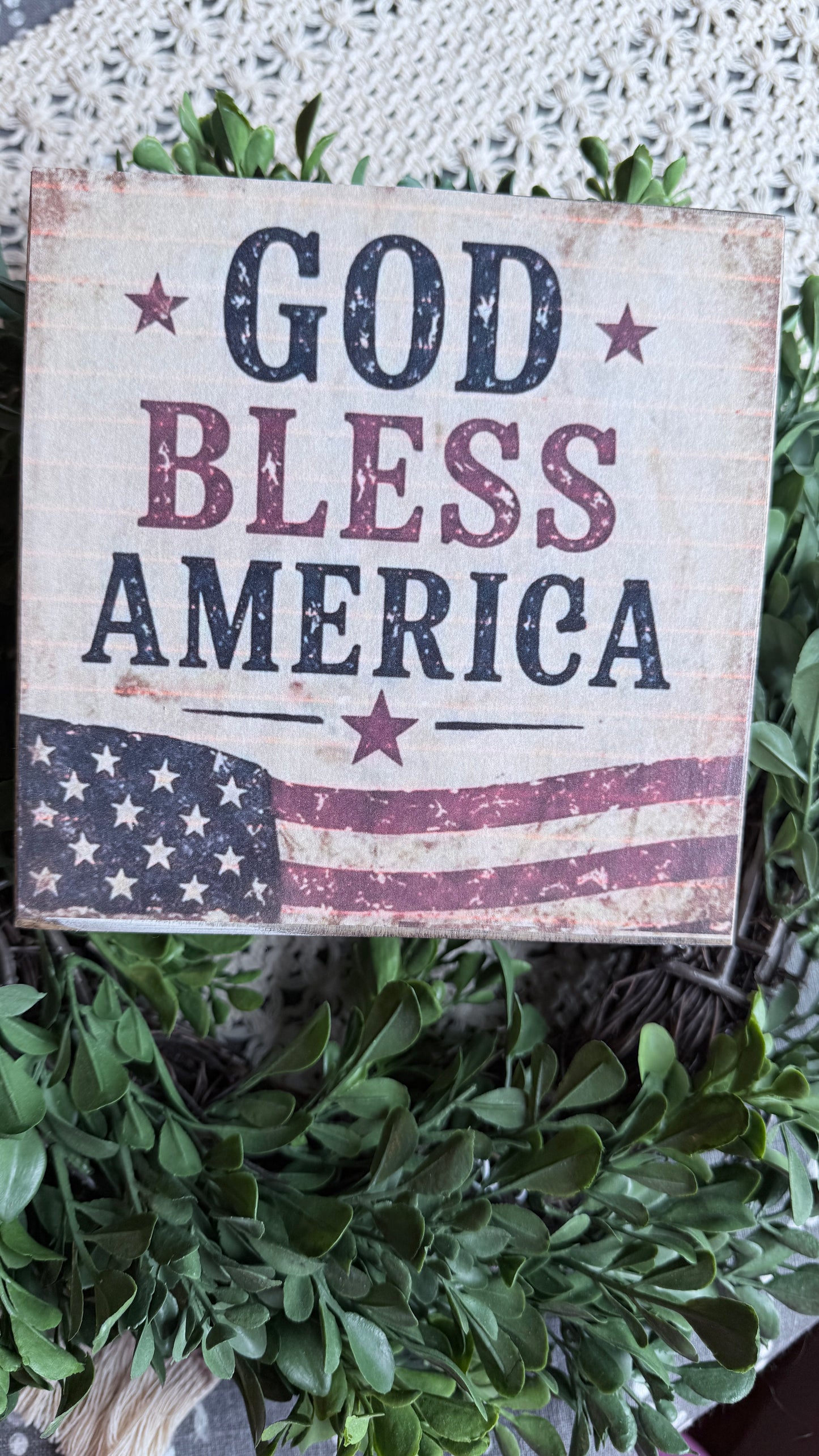 Patriotic print signs | Betsy Ross | Nostalgic Americana Kids | 1776 - 2026 | God Bless America | 6” Wood Signs