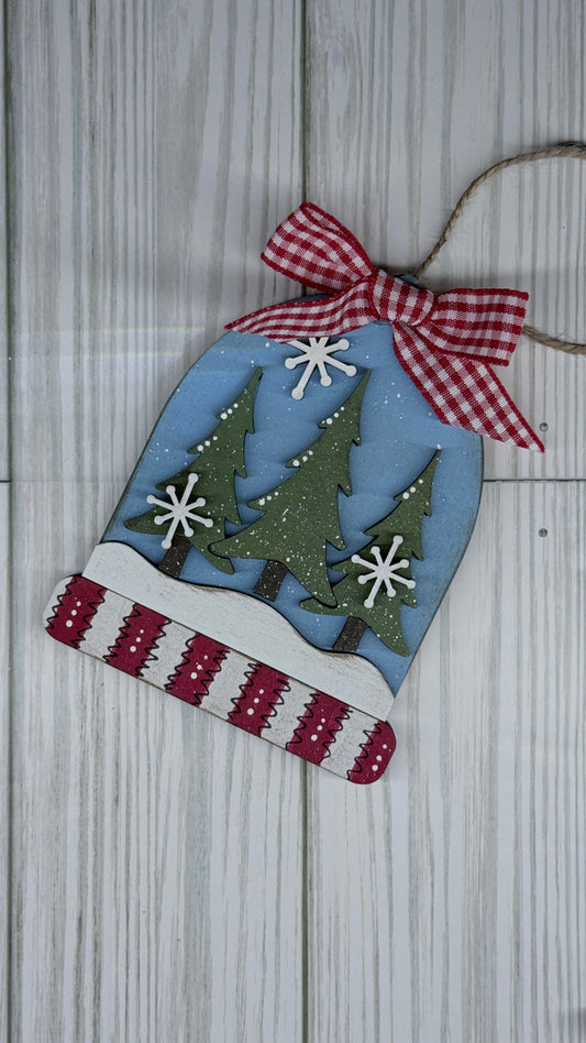 Pine Tree Arch Ornament | Snowy Christmas Pine| Tree Ornament