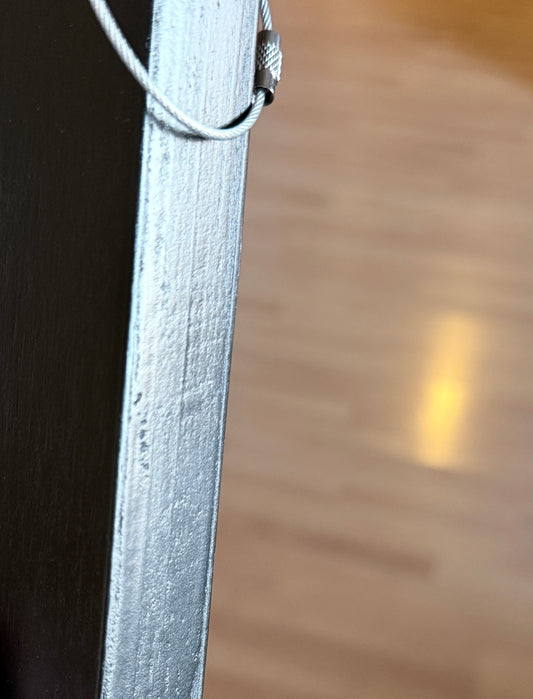 "Black finish tent bracket for hanging market signs on canopy tent frames"