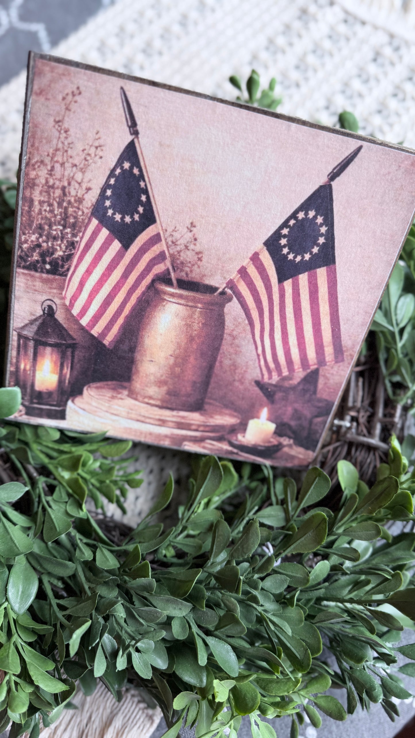 Patriotic print signs | Betsy Ross | Nostalgic Americana Kids | 1776 - 2026 | God Bless America | 6” Wood Signs