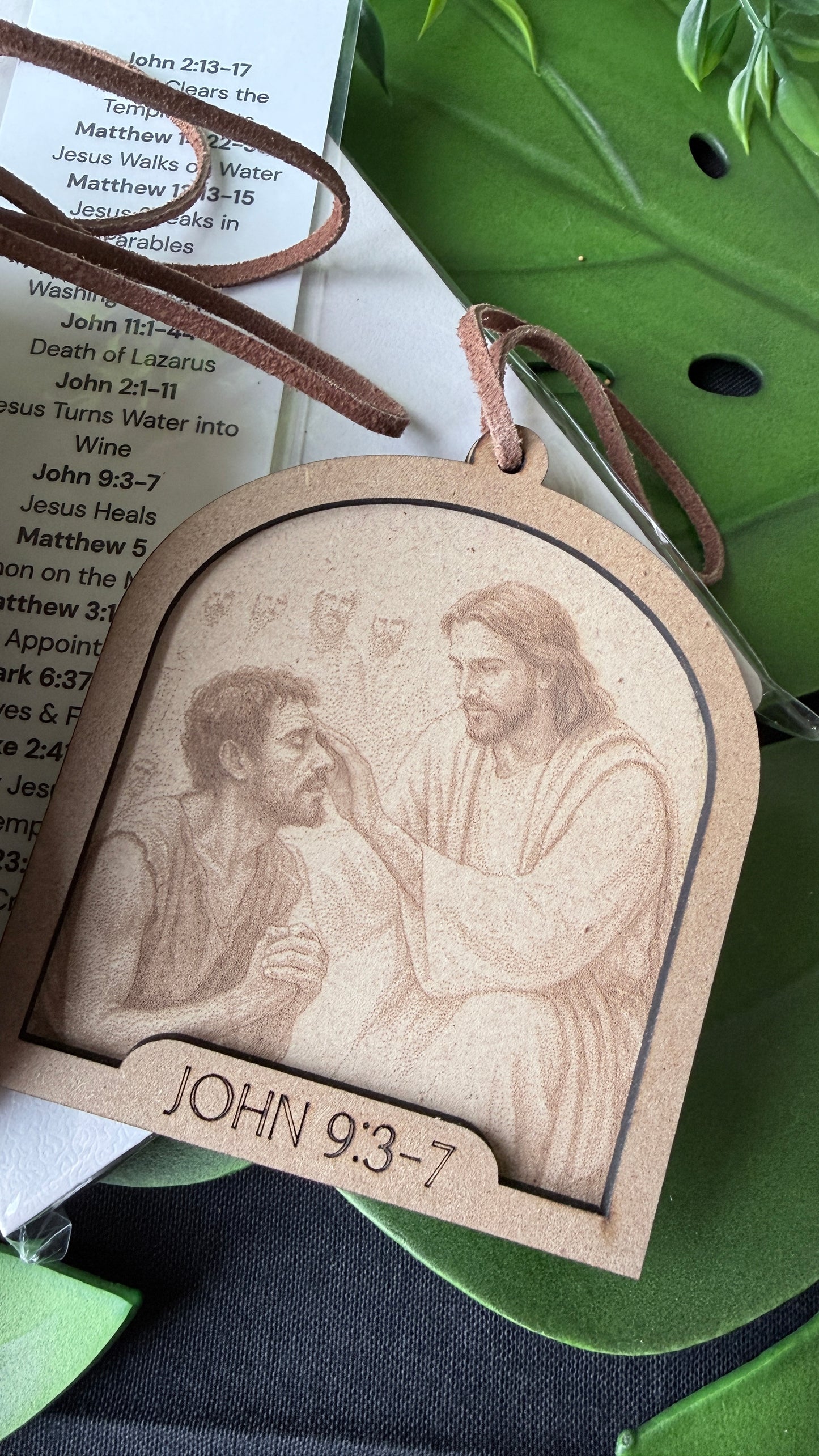 Walk with Jesus Ornament Set | Includes Bible , Bookmark, 12 Engraved Ornaments