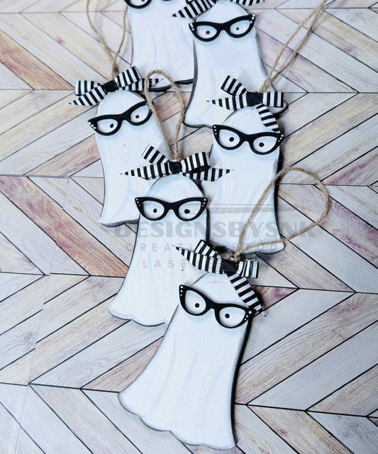 Ghost Tree Ornament | Year Round Holiday Themed Ornament | Halloween Ornament